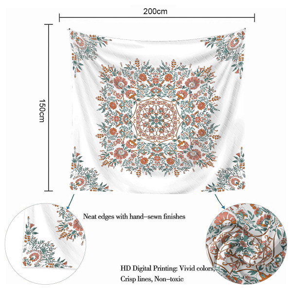 Mandala-väggbonad - Bohemisk väggbonad