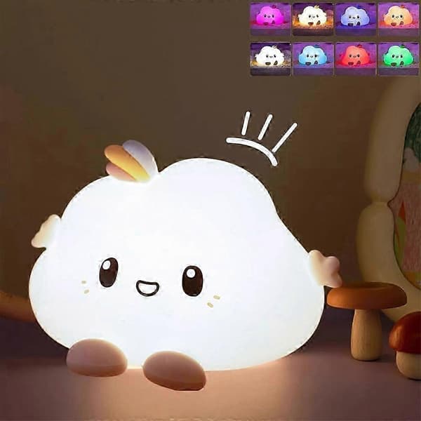 Badabulle Cloud Light, LED-skylampe, sky-dekoration multicoloured gradient