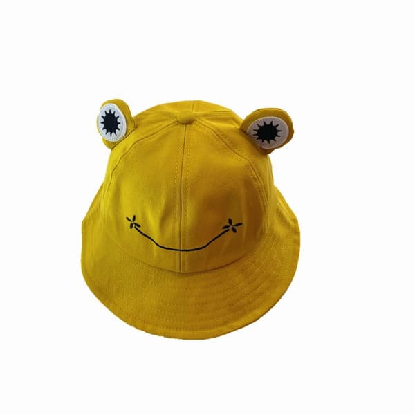Tecknad Groda Bucket Hatt, Unisex Sommar Solhatt För Vuxna, Vikbar