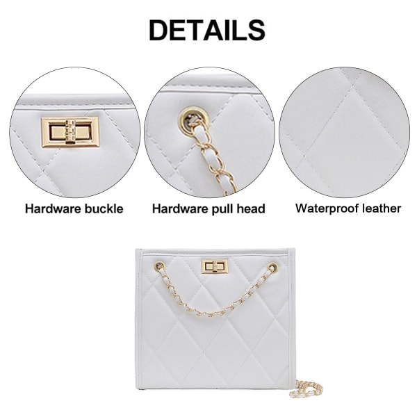 Snygg handväska, dam crossbody väska, konstläder