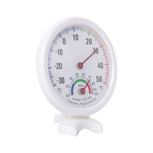 Modern Mini-termometer för inomhusbruk, Elegant Analog Hygrometer: Exakt dubbelmätningsverktyg för hem, skolor, hotell, fabriker, förråd,