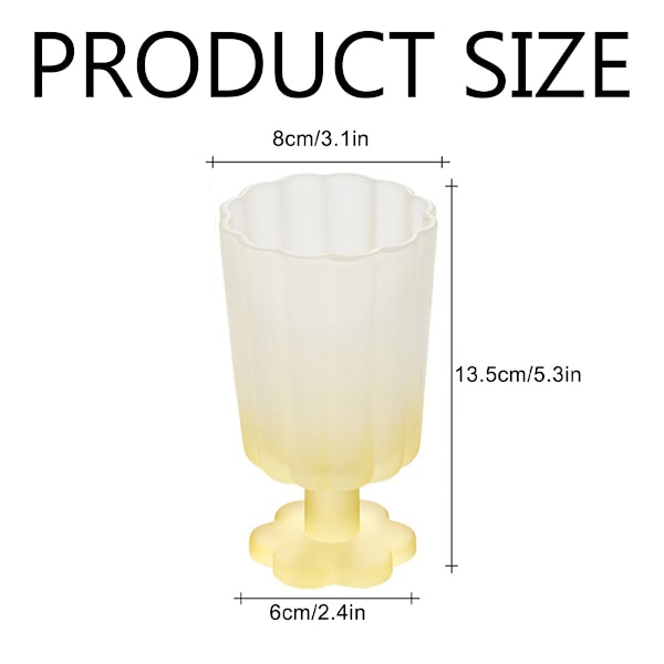 1 stk. Farget Multifunksjonsglass for Bar, KTV, Hjem, Gul