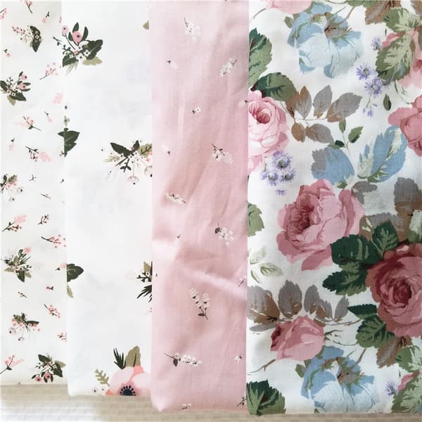 Bomullsstoff Trykt Quilting Tekstil Sying DIY Håndverk På