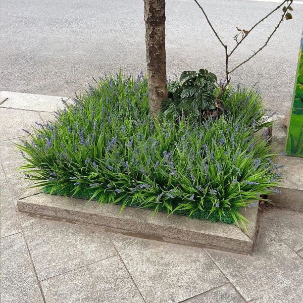 12 Buketter Konstgjorda Blommor Utomhus UV-Resistenta Falska Blommor