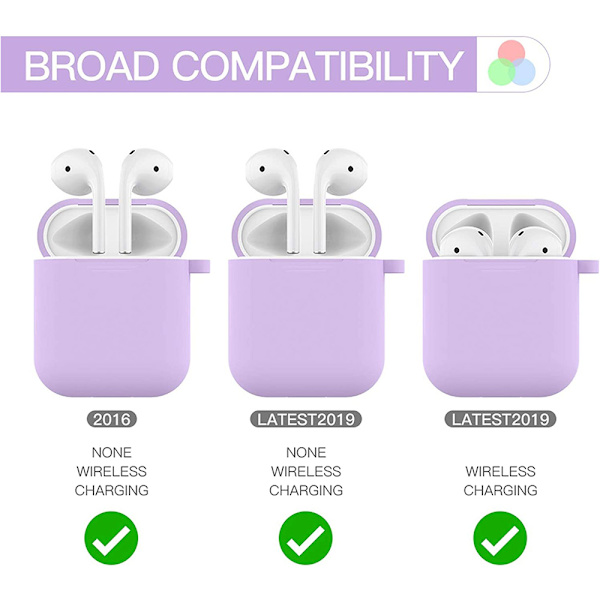 Airpod-etui, silikone etui med pelsbold nøglering kompatibel