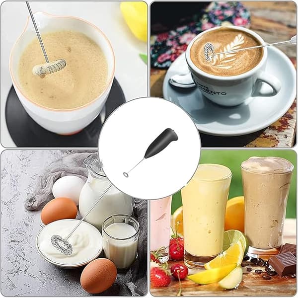 Automatisk melkeskummer, eggvisp, mini-visp i rustfritt stål, P