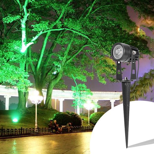 Soldriven 3 Lampor Utomhus Trädgård Gård Lampa Belysning Landskap Spotlight
