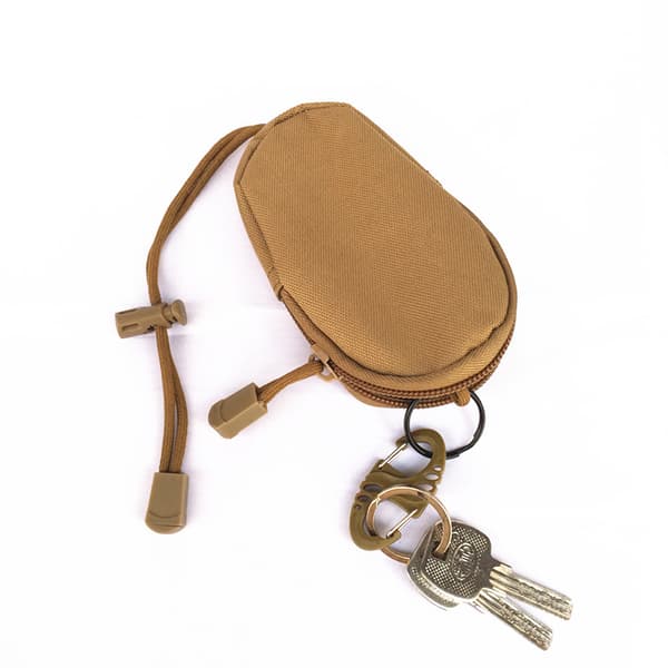 Mini nøkkelveske myntpung, KHAKI