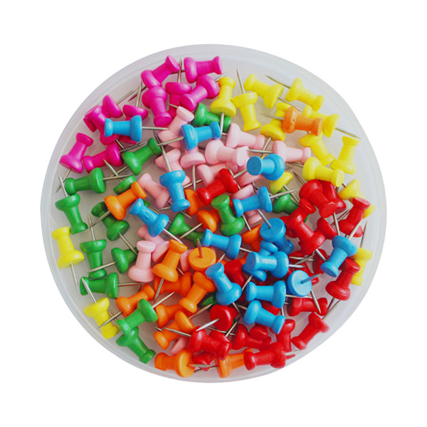 Trä Push Pins Trä Tum Tacks för Anslagstavla Hantverk