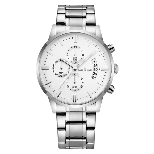 Watch mode vattentät sport analog quartz watch rostfritt stål