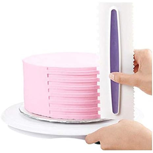 Dekoreringskam och glasyrjämnare Set om 3-pack Dekorering