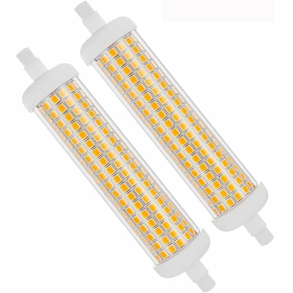 R7S LED-lampa, Energibesparande 20W motsvarande 100W halogen, Varmvit 3000K dimbar J-typ dubbeländad lampa, Perfekt för inomhus- och utomhusbruk