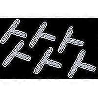 Koppling 6 mm slang, vit/transparent 10 st