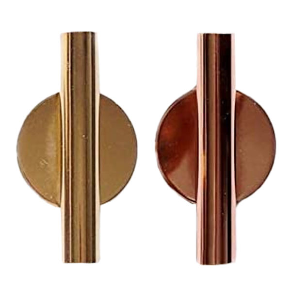 2-pack väggmonterade blomvaser i metall, moderna torkade