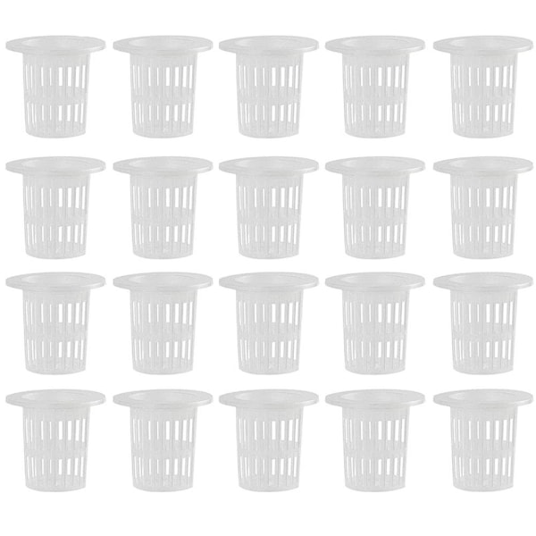 100PCS Plastic Hydroponic Baskets Pot Reusable Hydroponic Planting Aquatic Plant Basket for Aeroponics Hydroponics Flower Planting Gardening