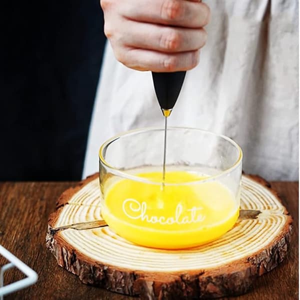 Automatisk melkeskummer, eggvisp, mini-visp i rustfritt stål, P