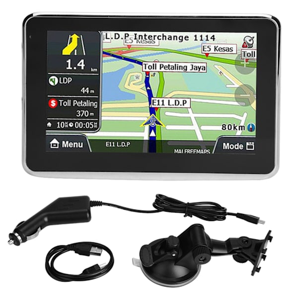 Universell 5-tums pekskärm bilnavigator GPS-navigering DDR256M 8G MP3 FM Europakarta Q5 1
