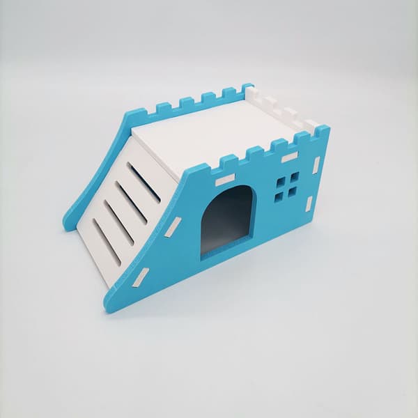 Hamstervilla med stige, ventilerede underholdningssteder, lille A