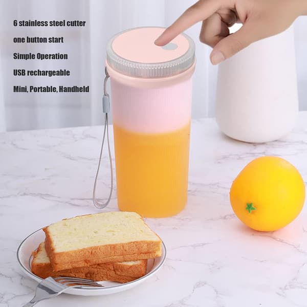 Bärbar Blender, 300ml Mini Shake Elektrisk Juicerkopp Handhållen P