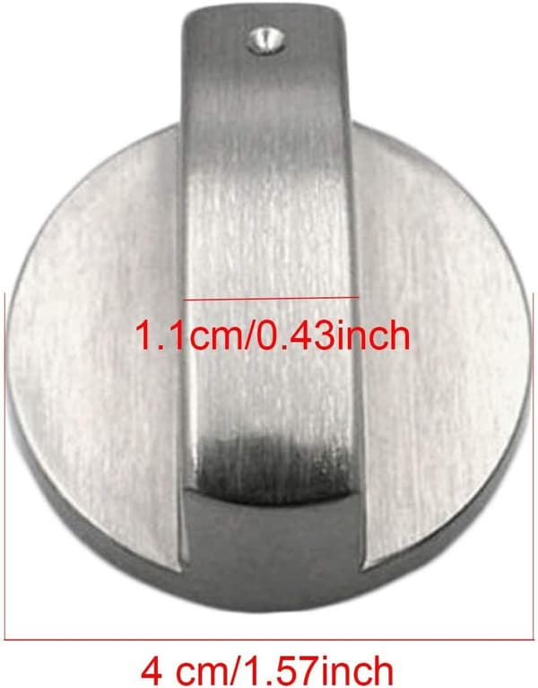 Komfyr Ovns Kontrollbrytere, Sink Legering Materiale Kompakt og Lett, Holdbar Lang Levetid (6 MM Aksehull)