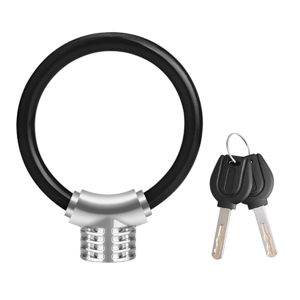 Cykellåskabel med nyckel Hög säkerhetslås 12mm Kabel Anti-stöld Cykellås för landsvägscykel Scooter