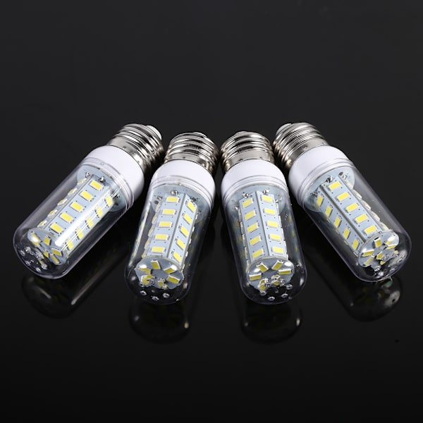 4 st E27 LED-lampor för takbelysning, 110 V, vit