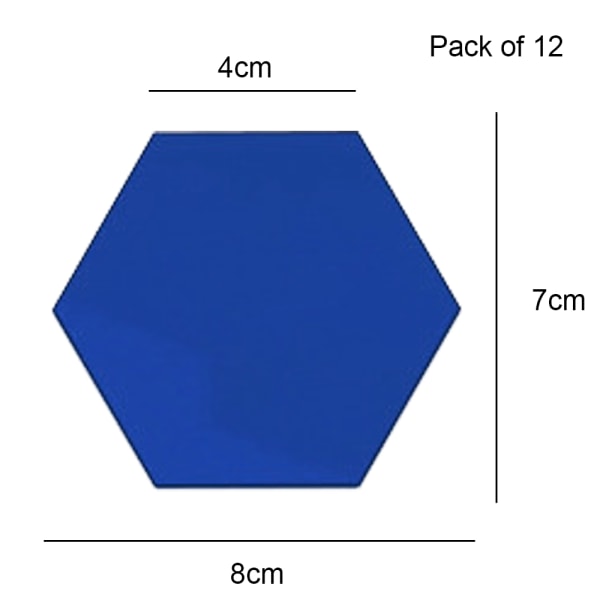 Väggklistermärke Självhäftande Hexagon Akryl Dekoration