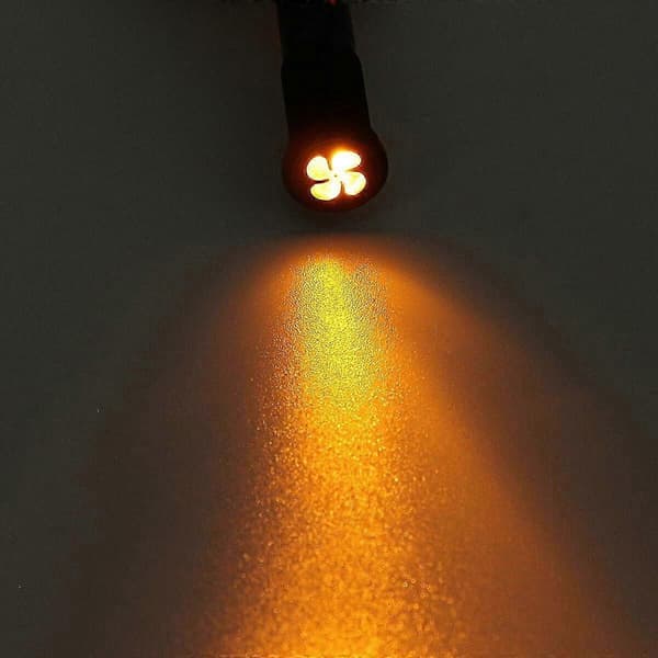 12V 12mm LED-indikatorlys for bil og båt, varsellampe for dashbord