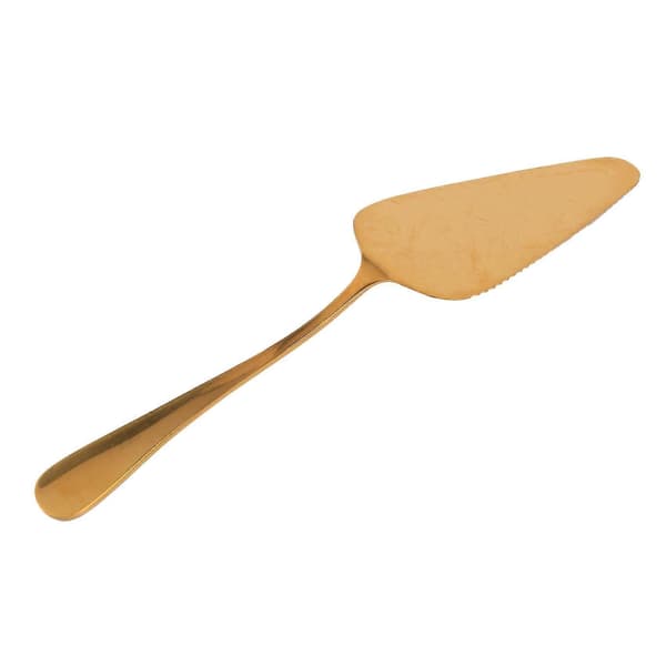 Bryllupskakeskniv, Rustfritt Stål Gull Kakeskjærer, Bryllupskakesett, Kakeserveringssett, 4 Stk
