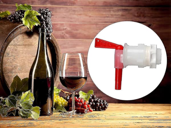 2 par plasttappkran för flaskfyllning, hinkkran för hembryggning av vin och öl