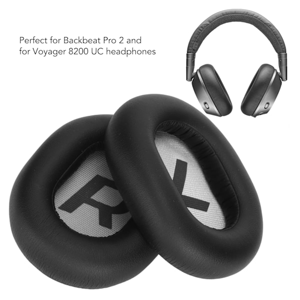 Hodetelefonøreputer Myke Proteinlær Hodetelefonøreputer Erstatning for Backbeat Pro 2 Voyager 8200 UC