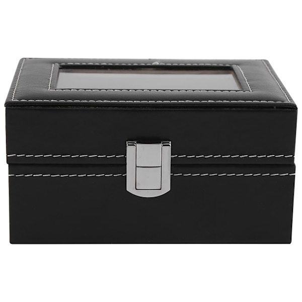 1 stk. 3 Slots PU Læder Æske Etui Til Ur Smykker Display Opbevaring Organizer Hot