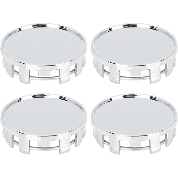 4 stk 54mm 9-bolt Universelle Sølvfargede Deksel for Bilhjulnav