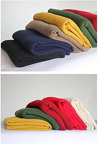 Varmt vinterskjerfsett for kvinner, pleddskjerf ensfarget CLT01 Beige