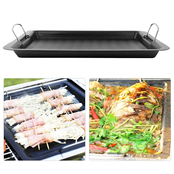 Non-stick Grillpan Stekeplate Grill BBQ Fest Buffet Camping Piknik Koker