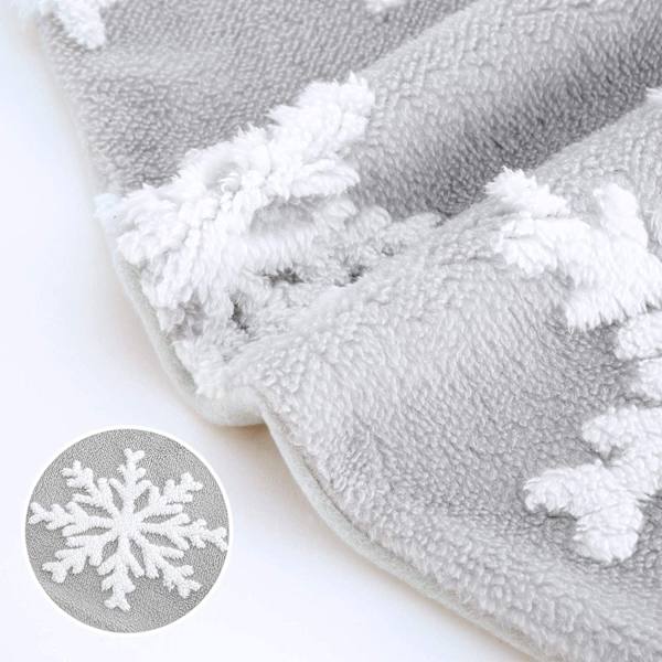 Joulukuusen helma 36 tuuman kaksoiskerroksinen jacquard-kashmir