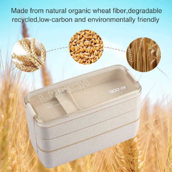 Lunsjboks Brotdose Bento Box Vesperdose for barn og voksne