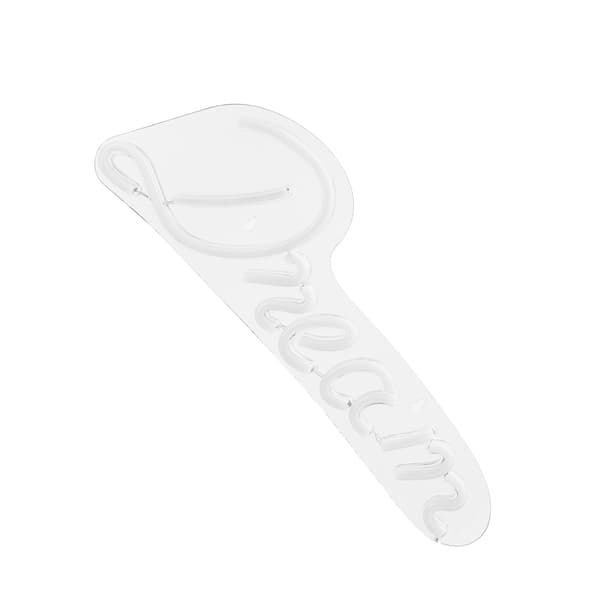 LED Neonlampa Unik USB-driven Väggneon Skylt Fest Högtid Sovrum Dekoration Blå