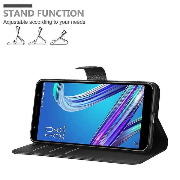 Asus ZenFone MAX PRO M1 (6 tuumaa) suojakotelo - korttipaikalla ja jalustatoiminnolla