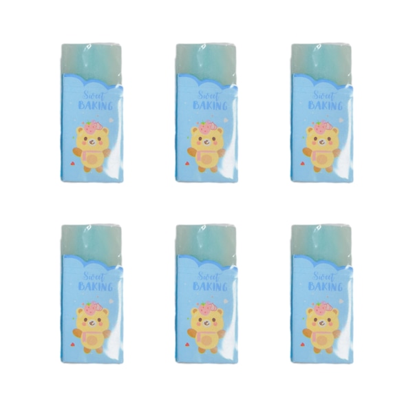 Frugt Blyantsviskelæder, sødt rektangulært viskelæder Kawaii viskelæder til