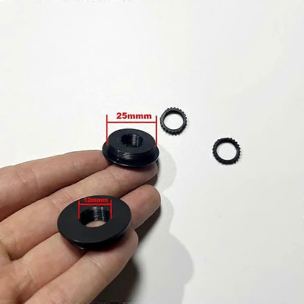 10 st adapteromvandlare M12-c/cs linshållare industriellt CS/C-gränssnitt till M12-linsadapter M12*0,5 linsfästmutter låsring