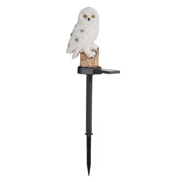 Solcelled Dyrehave Lampe - Hvid Ugle Model