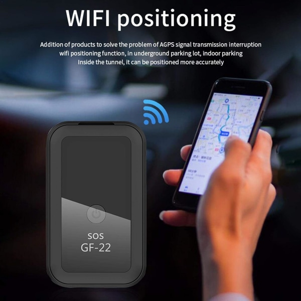 GF-22 Mini GPS Locator, Realtids Spårare med Stark Magnetisk A