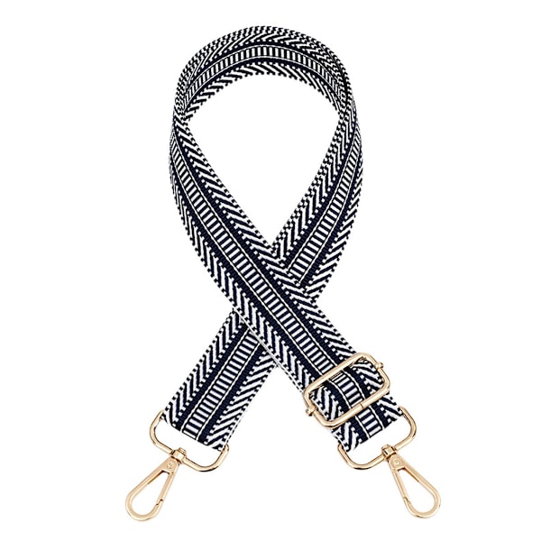 Bred axelrem Bred axel Crossbody-rem - Svart