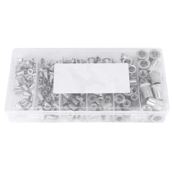 380 stk. Aluminiumslegering Rivmutter Flat Hode Gjenget Innleggskappe M3 M5 M6 M8 M10 Rivmutter Aluminium Rivmutter
