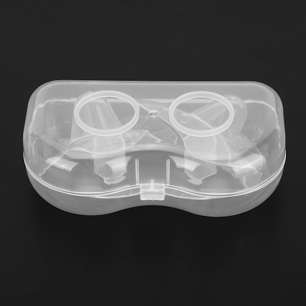 Silikonnappskydd: Transparent design för naturlig amningshjälp, hud-mot-hud-kontaktupplevelse (2 st)