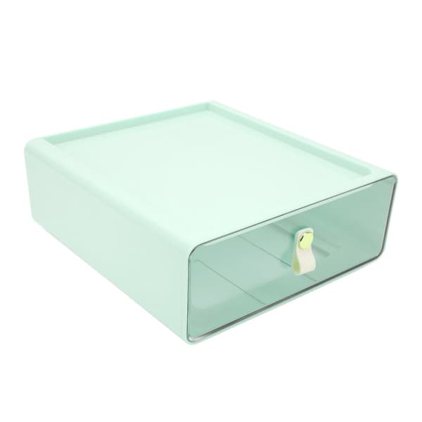 Multipurpose Organizer, ABS-materiale, glatte kanter, skuff, avtakbare skillevegger for tilpassbare lagringsløsninger