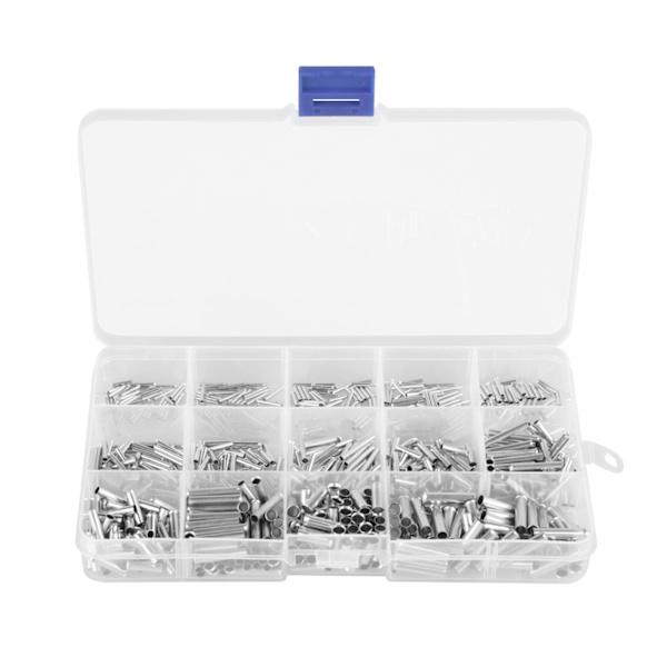700 st 14 värden 1022 AWG Oisolerad Hylsa Koppar Terminaler Sortiment Kit för Tråd Kabel