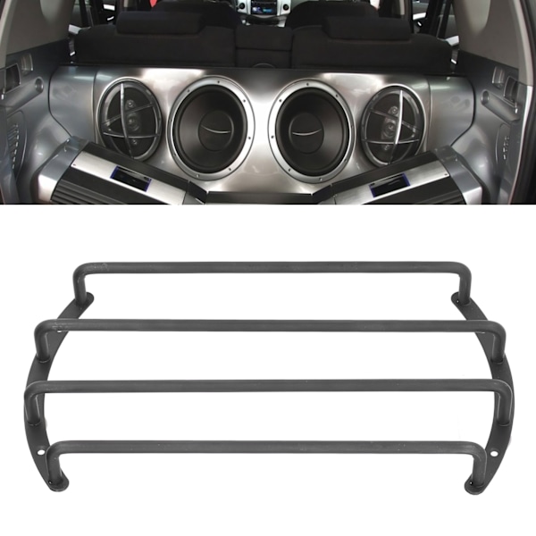Bilhögtalargaller 4-stavs Järn Antioxidations Rostfri Svetsad Högtalarskydd Universal för Subwoofer 14.4in/36.58cm