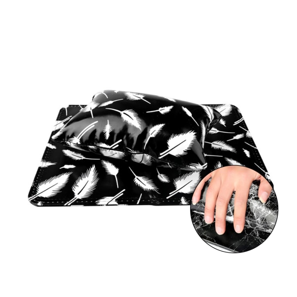 Nagelarmstöd Marmor Manikyr Handkudde PU Läder Hand Pad Halkfri hopfällbar skrivbordsmatta Skrivbordsbord för nail art shape5